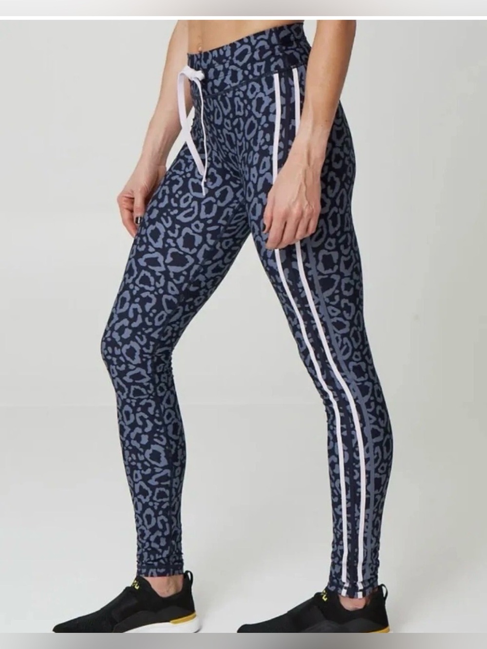 The Upside / SoulCycle Blue Leopard Leggings